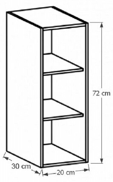 Felső konyhai polc W200 Sillina (fehér)