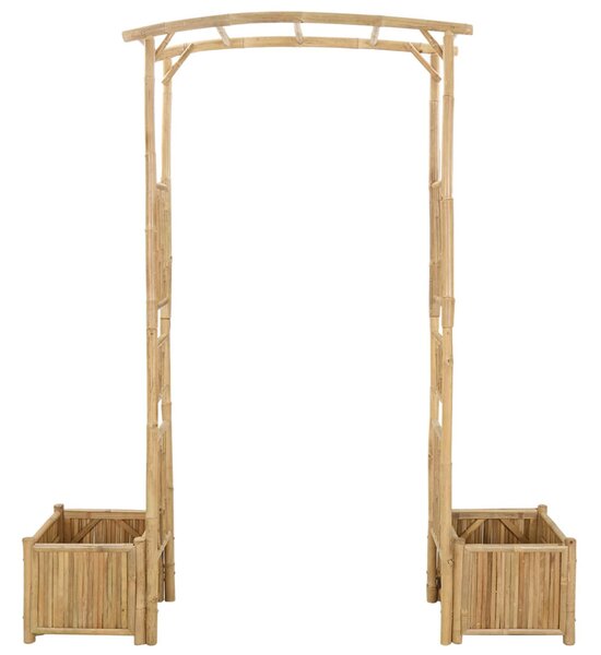 VidaXL Kerti Ív Természetes 177 x 40 x 205 cm Bambusz