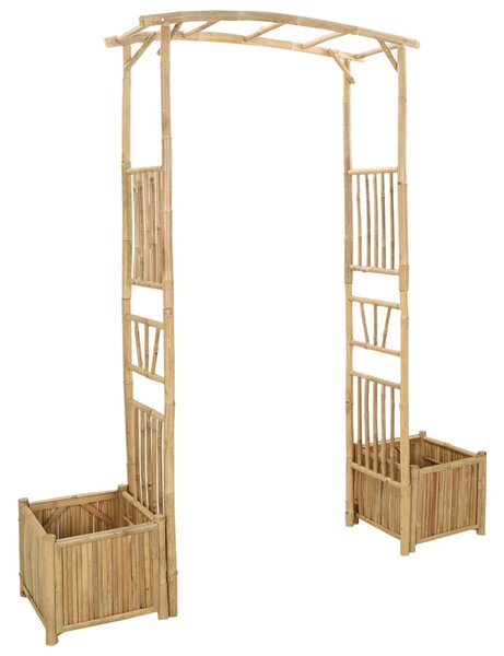 VidaXL Kerti Ív Természetes 177 x 40 x 205 cm Bambusz