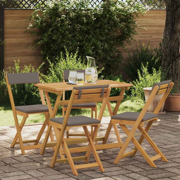 Kültéri bistro székek 4 pcs Sötétszürke 40 x 53 x 80 cm