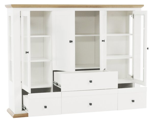 Vitrin Leoras MZ6 (fehér + grand tölgy)
