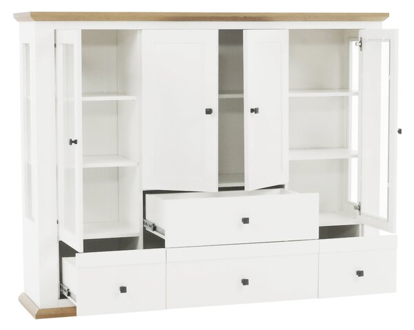 Vitrin Leoras MZ6 (fehér + grand tölgy)