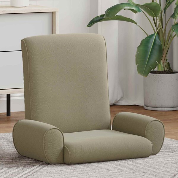 VidaXL Padló szék Khaki 68 x 51 x 56 cm Gubancos Bársony