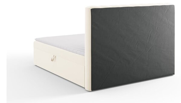 Bézs boxspring ágy tárolóhellyel 180x200 cm Gina – Milo Casa