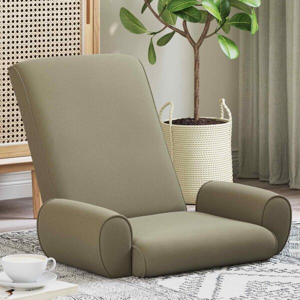 VidaXL Padló szék Khaki 68 x 51 x 56 cm Gubancos Bársony
