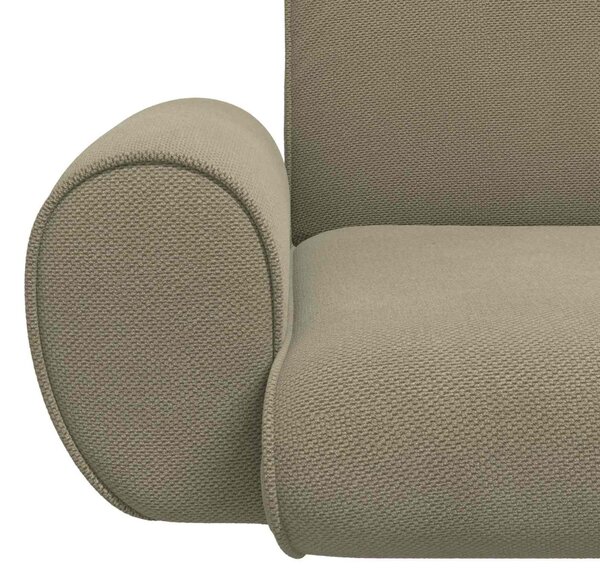 VidaXL Padló szék Khaki 68 x 51 x 56 cm Gubancos Bársony
