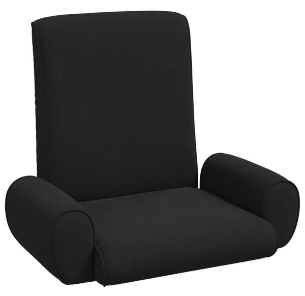 VidaXL Padló szék Fekete 68 x 51 x 56 cm Gubancos Bársony