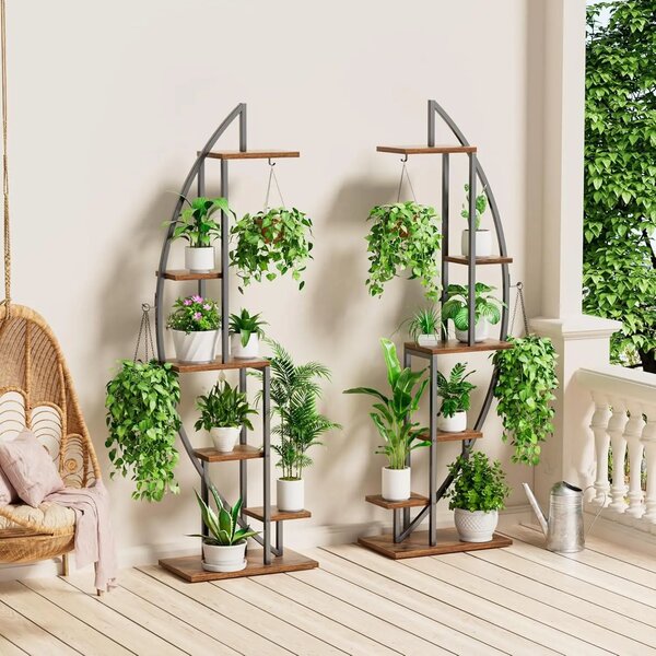 Moonflower™ Hold Alakú Növénytartó állvány Világítással