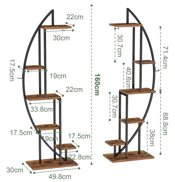 Moonflower™ Hold Alakú Növénytartó állvány Világítással