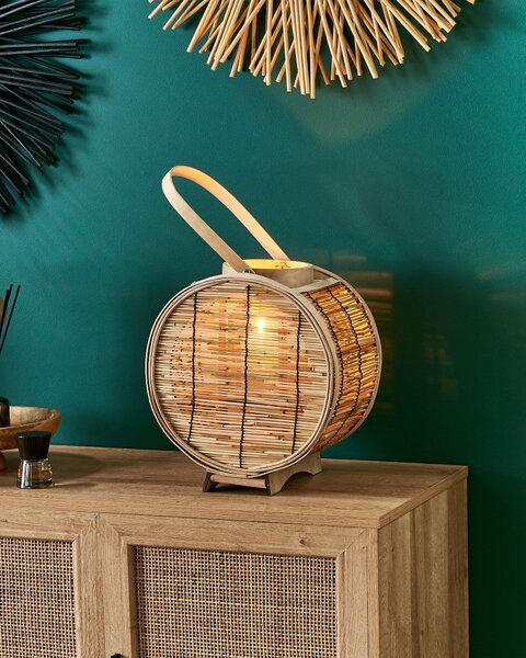 Lámpás BISTAL Rattan 30 cm Természetes
