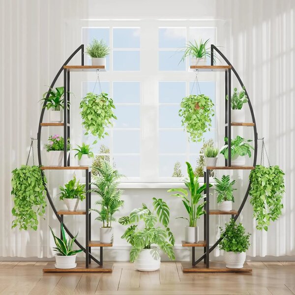 Moonflower™ Hold Alakú Növénytartó állvány Világítással