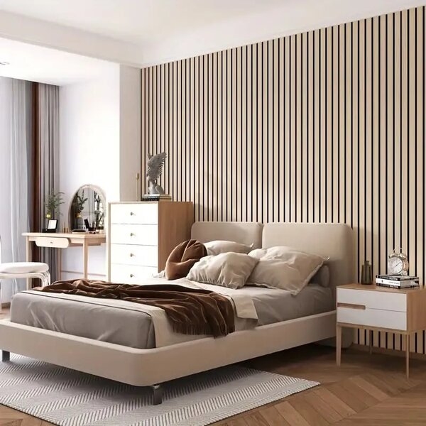 Woodypanel™ Megerősített öntapadós Falpanel - 10m Tekercs (6m²), Szürke tölgy