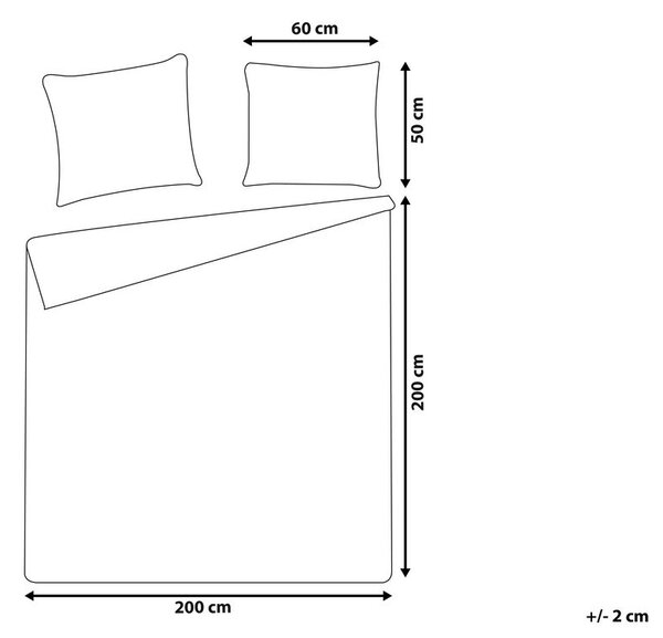 Paplanhuzat szett SUMNER Pamut muszlin 200 x 200 cm Tópszín