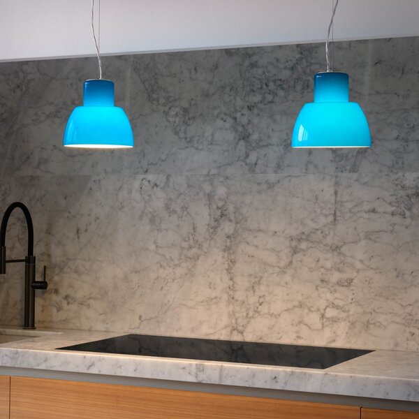 Függőlámpa Nemo Lighting, Lorosae, dimmable, Kék, Nappali, Üveg