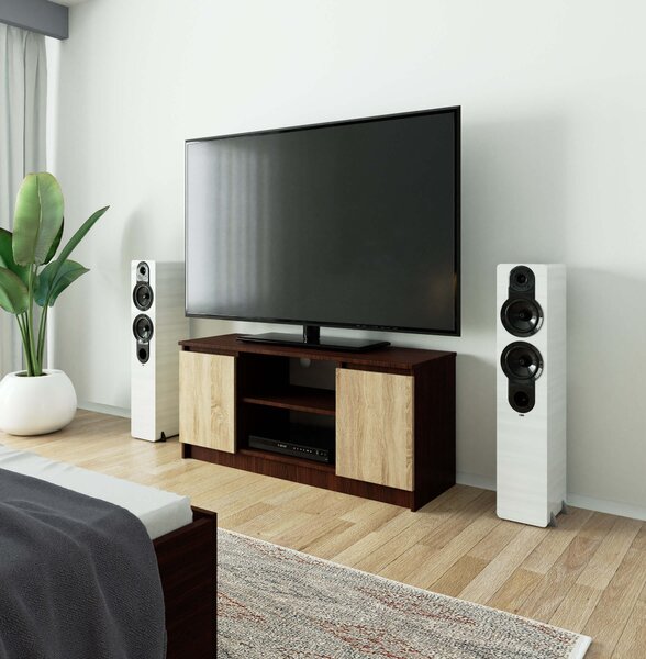 TV asztal Darian (wenge + sonoma tölgy)