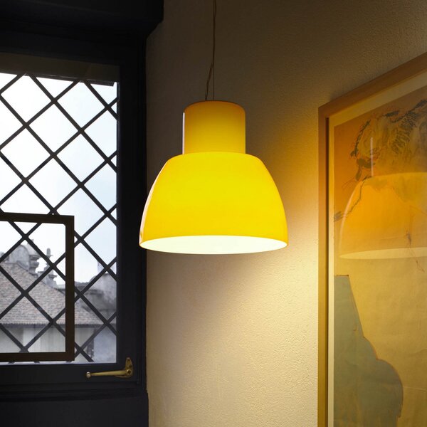Függőlámpa Nemo Lighting, Lorosae, dimmable, Sárga, Nappali, Üveg