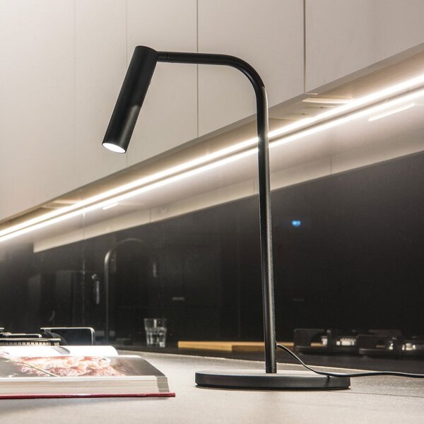 Asztali lámpa SLV, Karpo, dimmable, Fekete, Dolgozószoba / iroda, Fém, Modern