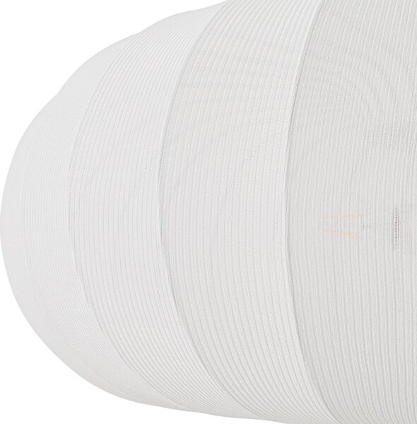 Lindby Helin lógó világítás, fehér, Ø 70 cm, textil, 3 x E27, dimmelhető, Fehér / opál, Nappali / Étkező, Textil / szövet / selyem, Skandináv