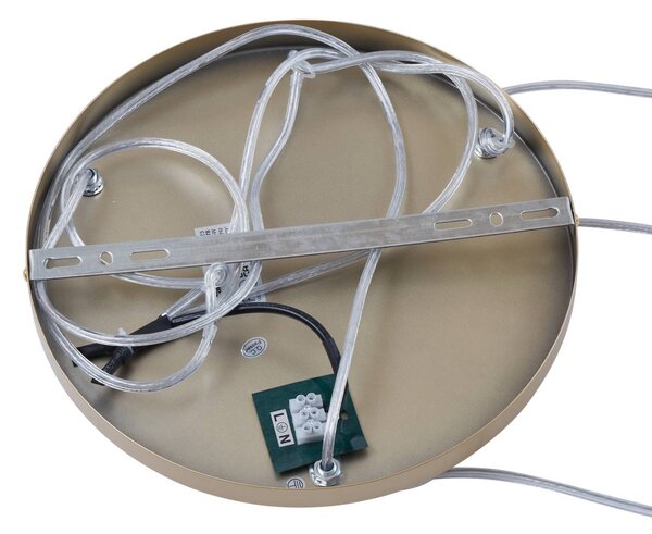 Lucande függőlámpa Quinara, 3-lámpás, opál, üveg, Ø 52 cm, dimmelhető, Fehér / opál, Nappali / Étkező, Üveg