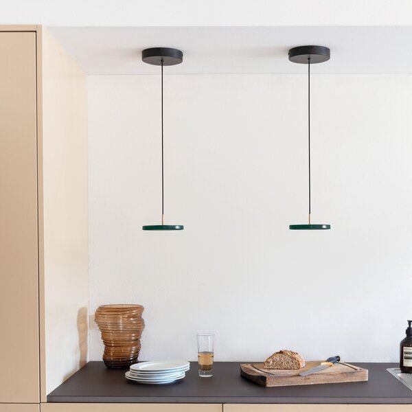 Függőlámpa UMAGE, Asteria Micro V2, dimmable, Zöld, Nappali, Fém, Skandináv