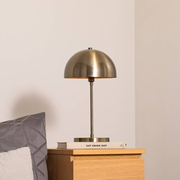 Opviq Varzan 10857 asztali világítás, antik arany, fém, magasság 50 cm, Bronz / antik sárgaréz, Nappali / Étkező, fém