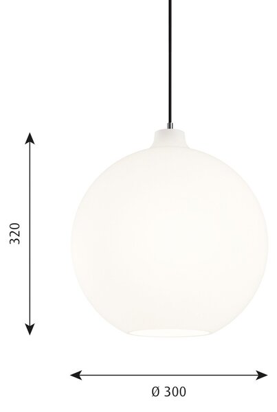 Függőlámpa Louis Poulsen, Wohlert, dimmable, Fehér, Nappali, Üveg, Dizájn