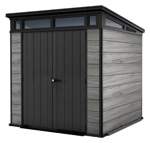 Kerti ház Keter PENT Signature 7x7 Storm Grey, padlóval