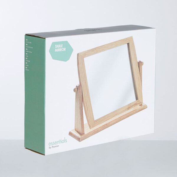 Tükör tömörfa kerettel 33x27 cm – Premier Housewares