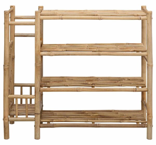 Cipőtartó polcokkal Természetes 88 x 27 x 80 cm Bambusz