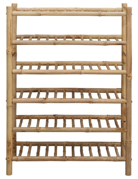 Cipőtartó polcokkal Természetes 68 x 28 x 96 cm Bambusz