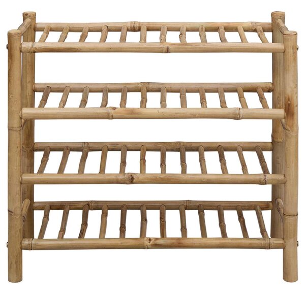 Cipőtartó polcokkal Természetes 68 x 28 x 63 cm Bambusz