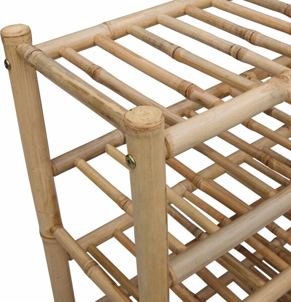 Cipőtartó polcokkal Természetes 68 x 28 x 63 cm Bambusz