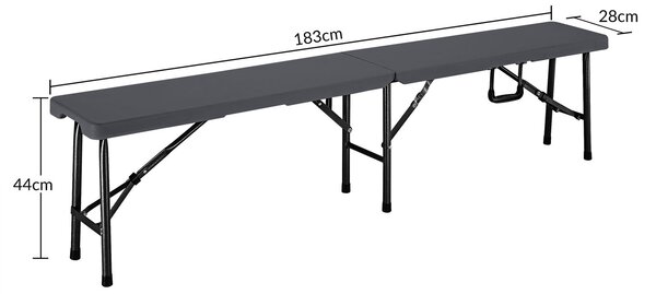 Deuba Sörpad garnitúra 183 cm - antracit
