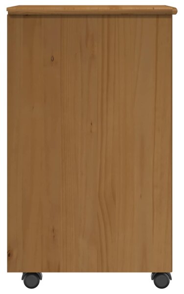 Görgős szekrény Méz barna 34 x 39 x 65,5 cm Tömör fenyőfa