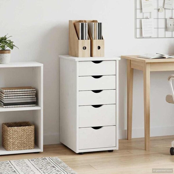 Cabinet Fehér 34 x 39 x 61,5 cm Tömör fenyőfa