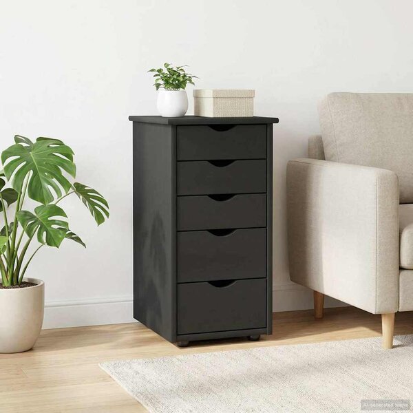 Cabinet Szürke 34 x 39 x 61,5 cm Tömör fenyőfa