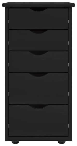 Cabinet Fekete 34 x 39 x 61,5 cm Tömör fenyőfa