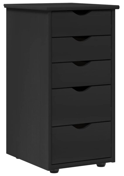 Cabinet Fekete 34 x 39 x 61,5 cm Tömör fenyőfa