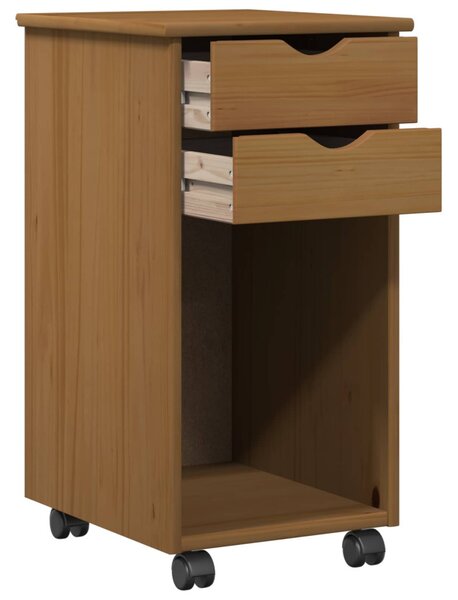 Görgős szekrény Mézes Barna 34 x 39 x 65,5 cm Tömör fenyő
