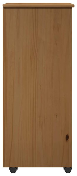 Görgős szekrény 34 x 39 x 93,5 cm Tömör fenyőfa Méz barna