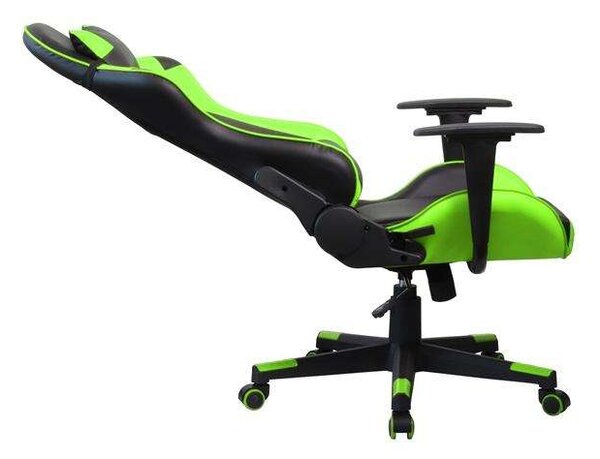 Iris GCH201BE fekete / zöld gamer szék