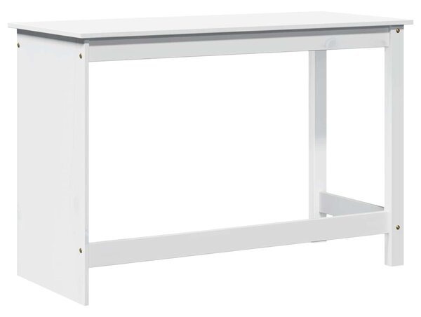 Asztal Fehér 112 x 50 x 75 cm Tömör fenyőfa