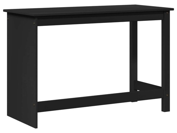 Asztal Fekete 112 x 50 x 75 cm Tömör fenyőfa