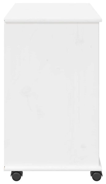 Görgős szekrény Fehér 63,5 x 39 x 65,5 cm Tömör fenyőfa