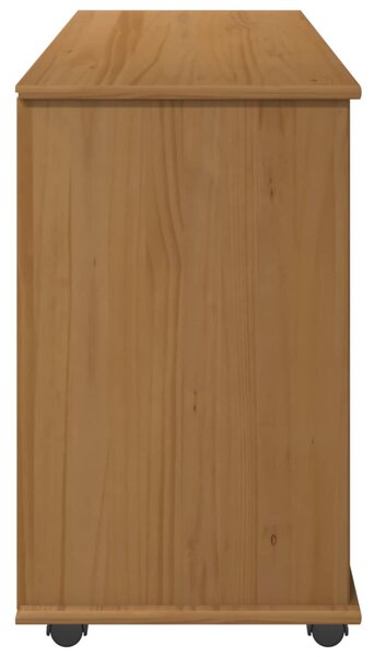 Görgős szekrény Méz barna 100 x 39 x 65,5 cm Tömör fenyőfa