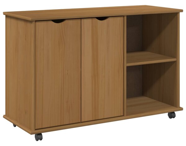 Görgős szekrény Méz barna 100 x 39 x 65,5 cm Tömör fenyőfa