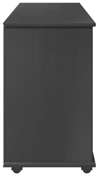 Görgős szekrény Szürke 100 x 39 x 65,5 cm Tömör fenyőfa