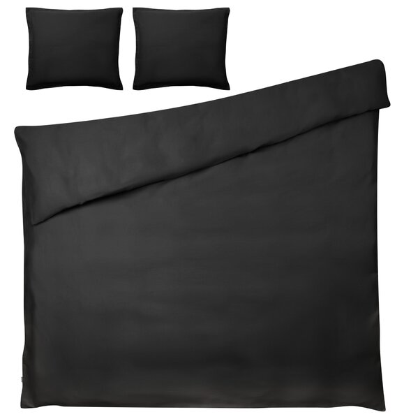 Paplanhuzat szett PARKROSE 200 x 200 cm Pamut szatén Fekete