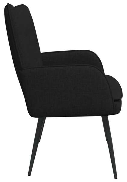 Kétüléses Kanapé Fekete 115 x 61 x 87 cm Szövet