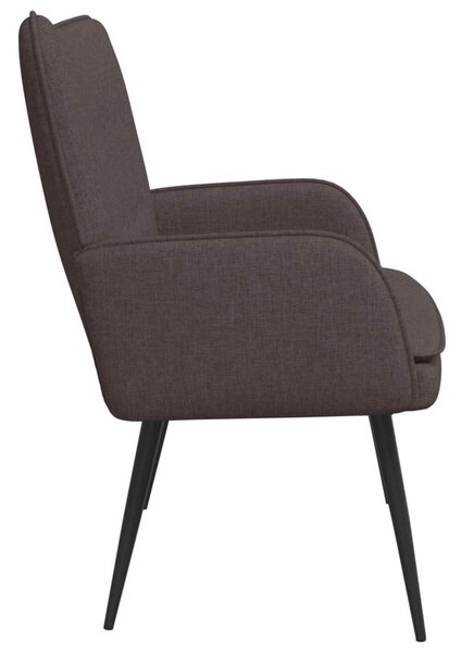 Kétüléses Kanapé Sötét Barna 115 x 61 x 87 cm Szövet